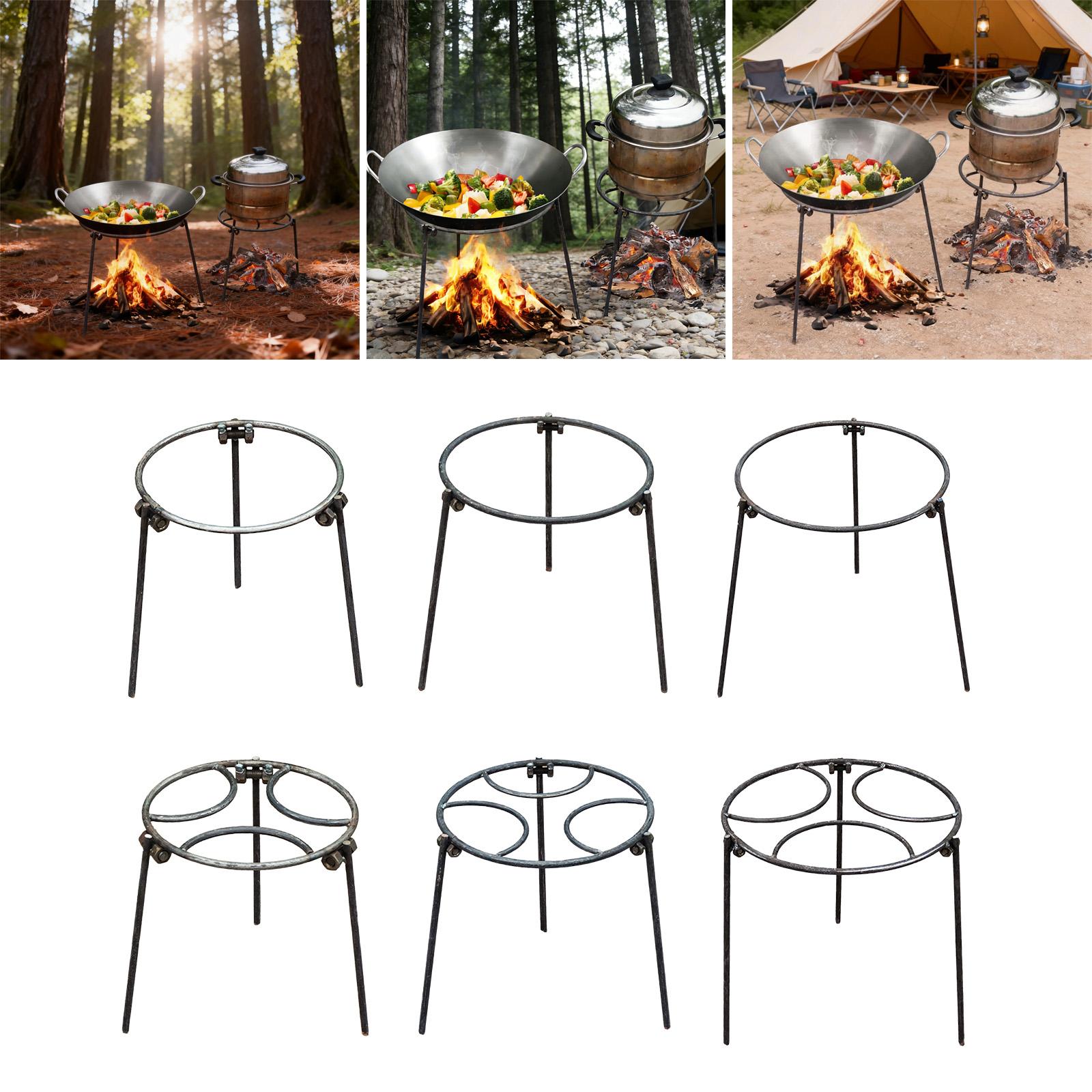 Camping Cooking Grate - 캠프파이어 삼각대, 다목적 웍스 홀더, 오픈