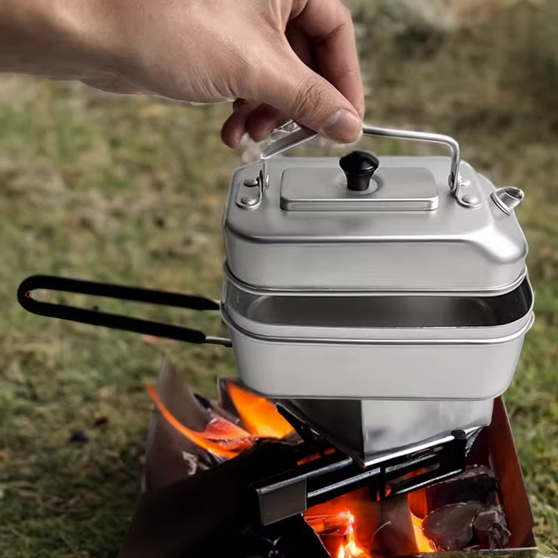 Camping Cooking Kettle - 초경량 휴대용 피크닉 캠핑 관광 주전자,