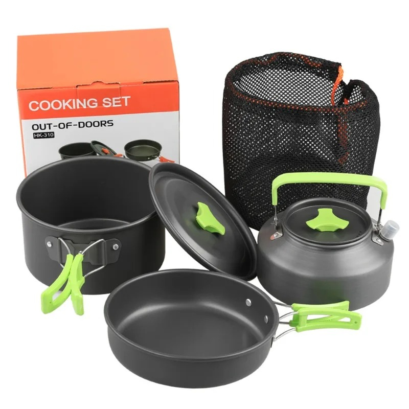 Camping Cooking Kettle - 캠핑 요리 세트, 야외 주방용품 세트,