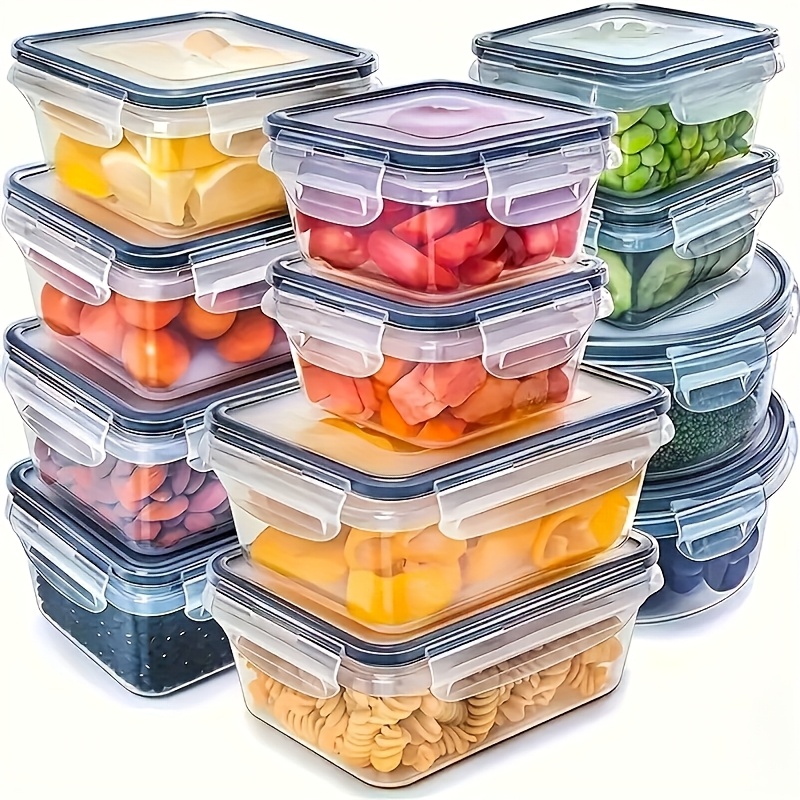 Camping Cooking Food - 8Pcs 용기 4개 뚜껑 4개 세트