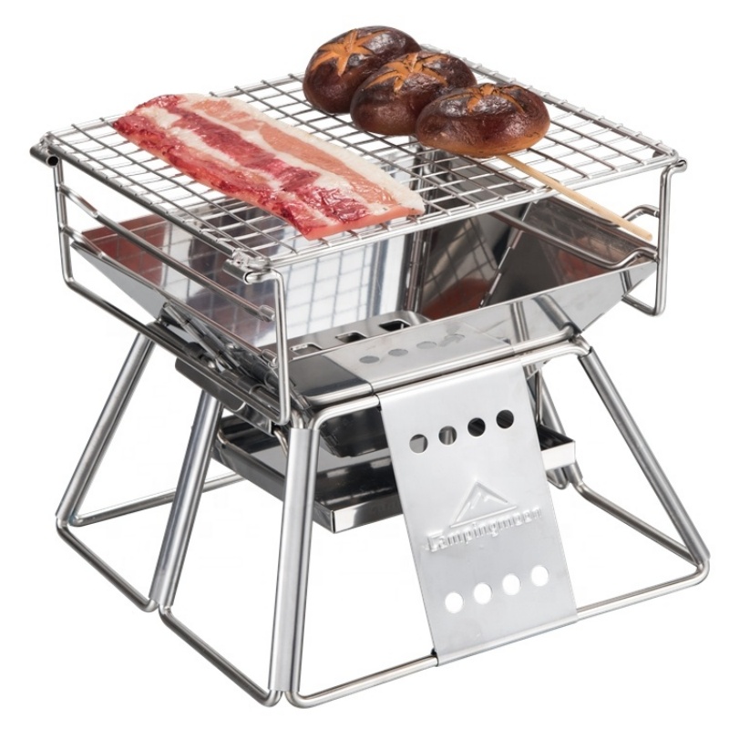 Camping Cooking Grate - Campingmoon 야외 캠핑 바비큐 숯 그릴,