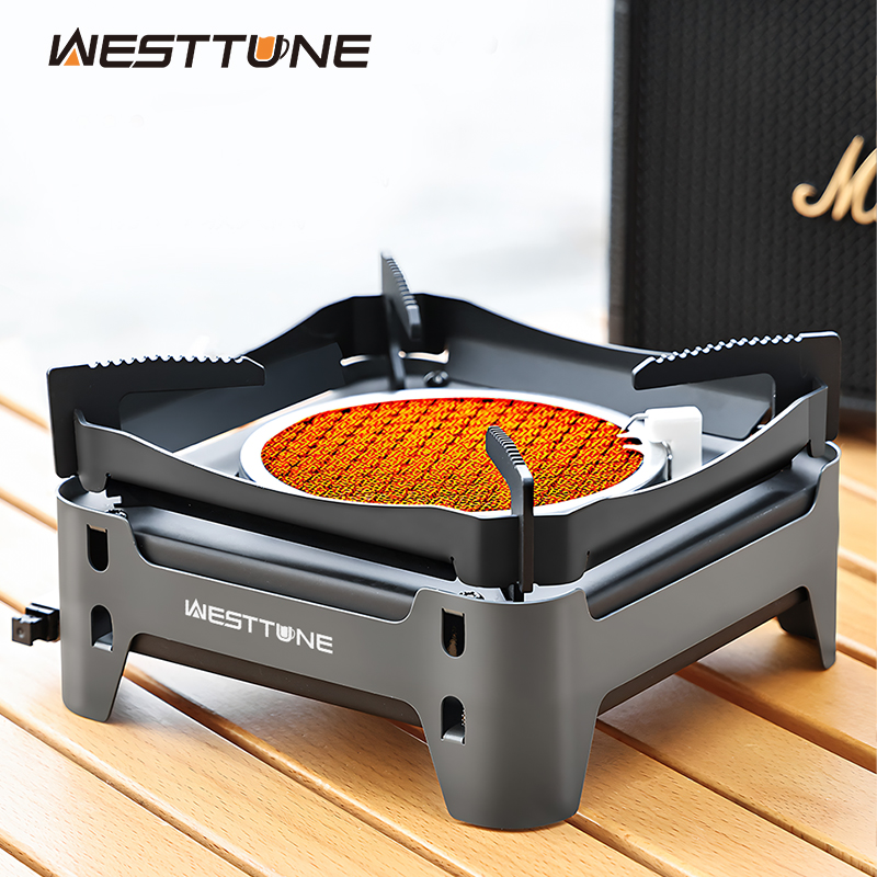 Camping Cooking No Gas - WESTTUNE 야외 적외선 연소 스토브 휴대용