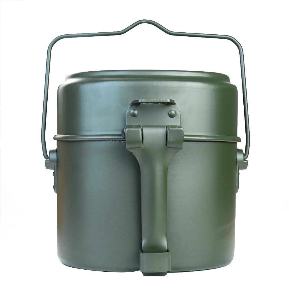 Camping Lightweight Cooking Pot - 휴대용 합금 냄비와 그릇 도시락 세트