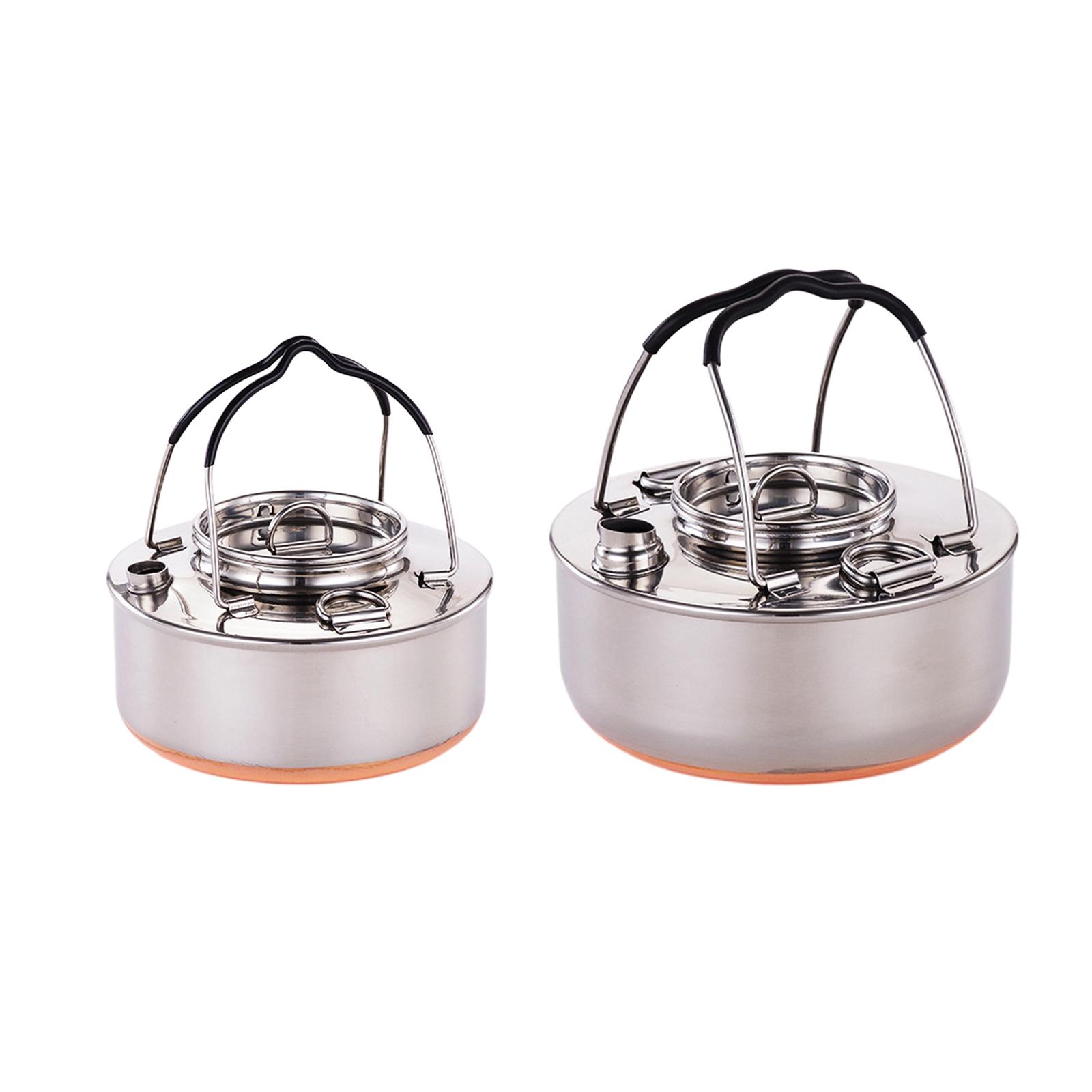요리용 휴대용 주전자, 야외 바베큐 및 낚시용 경량 티 - Camping Lightweight Cooking Pot 리뷰 및 가격