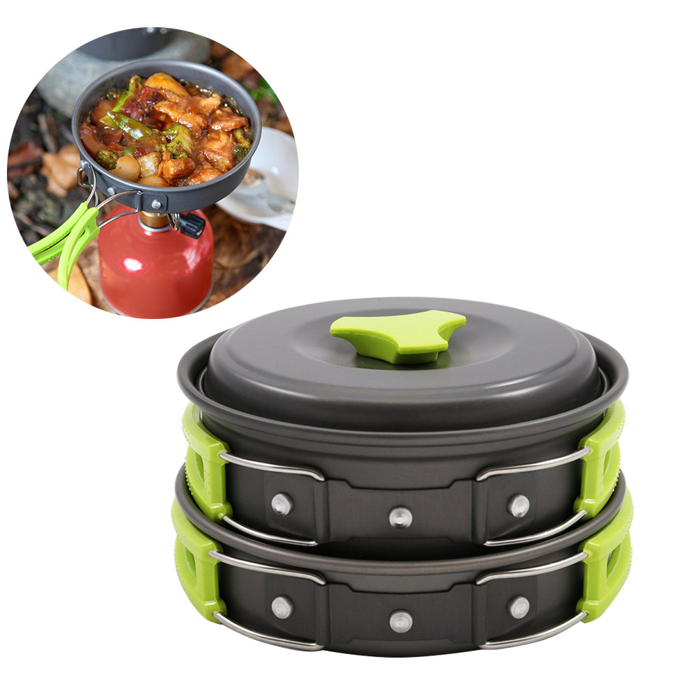 10피스 경량 캠핑 조리기구 세트 1-2인용 아노다이즈 - Camping Lightweight Cooking Pot 리뷰 및 가격