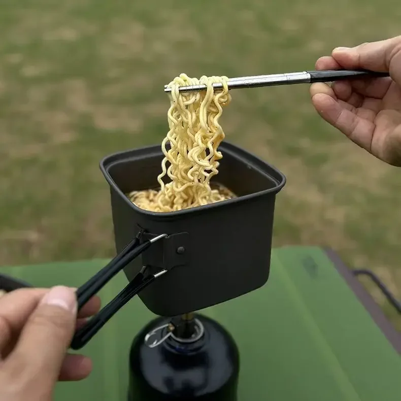 야외 캠핑 사각 냄비 접이식 휴대용 알루미늄 합금 도시 - Camping Cooking Box Set 리뷰 및 가격