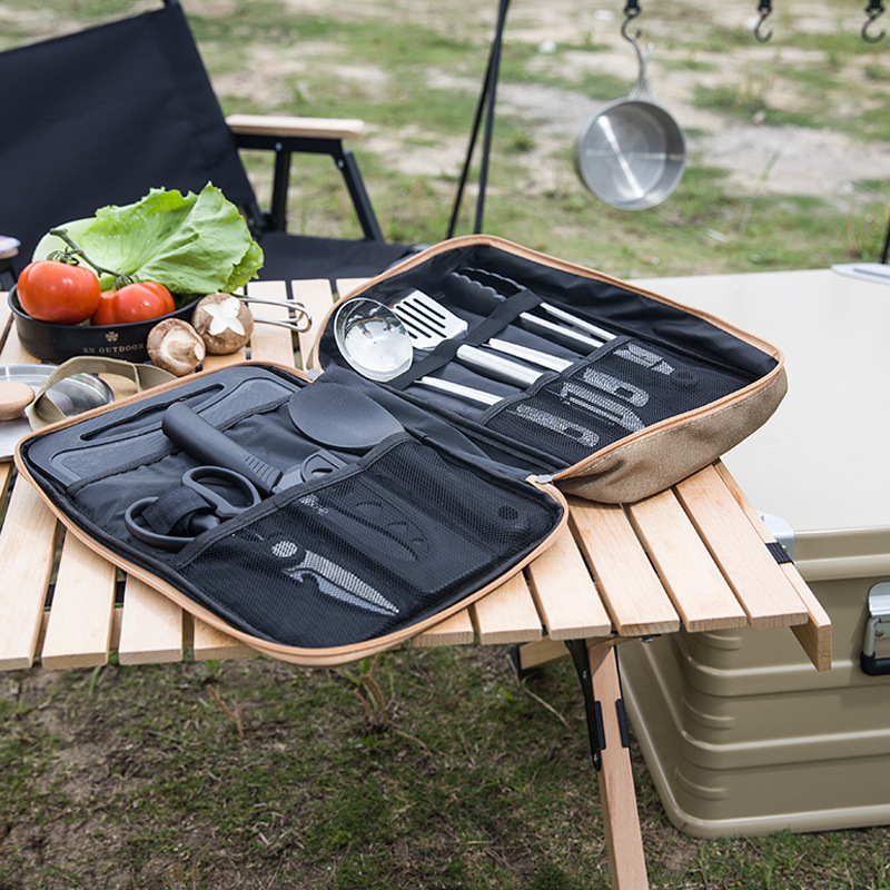 8pcs 캠핑 주방 조리기구 세트 휴대용 가방 야외 여 - Camping Cooking Cutlery Set 리뷰 및 가격