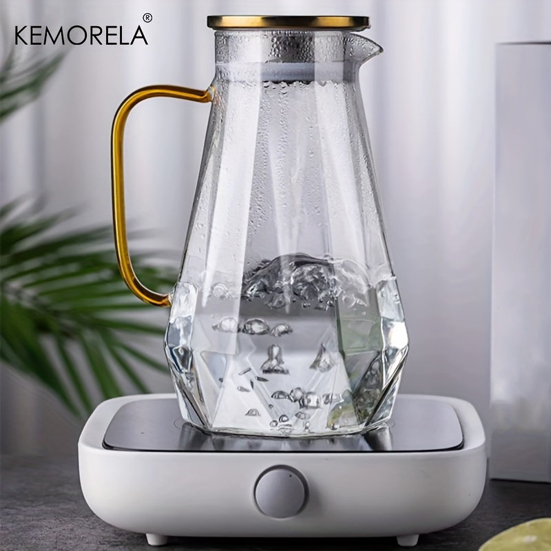 1PCS 다이아몬드 질감 유리 주전자 세트 뜨거운 냉수 - Camping Cooking Kettle 리뷰 및 가격