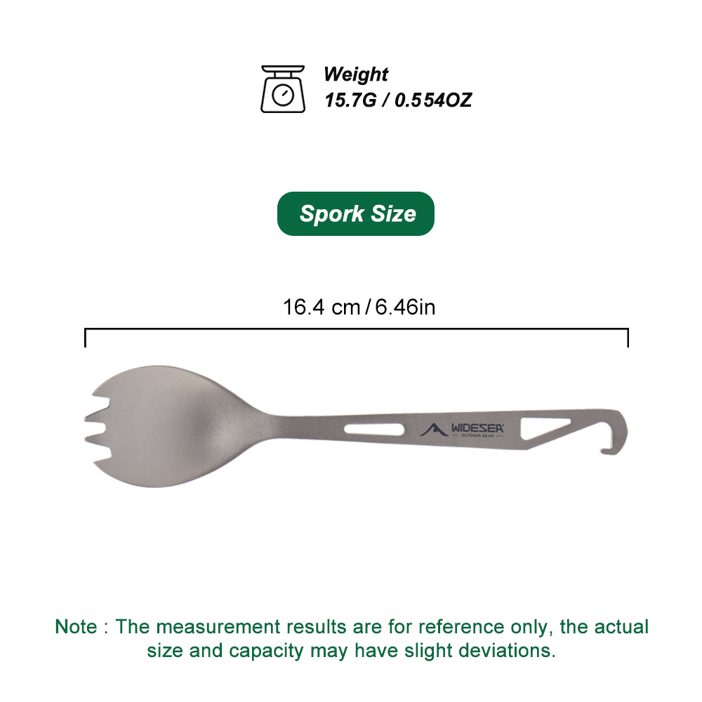 Widesea 캠핑 요리 세트 스포크 티타늄 스푼 여행 - Camping Cooking Cutlery Set 리뷰 및 가격