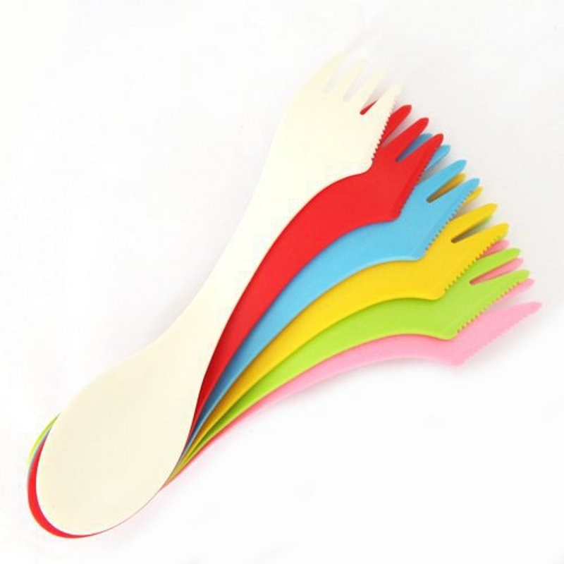 6PCS 3-in-1 캠핑 식기 세트 - 캠핑 하이킹  - Camping Cooking Cutlery Set 리뷰 및 가격