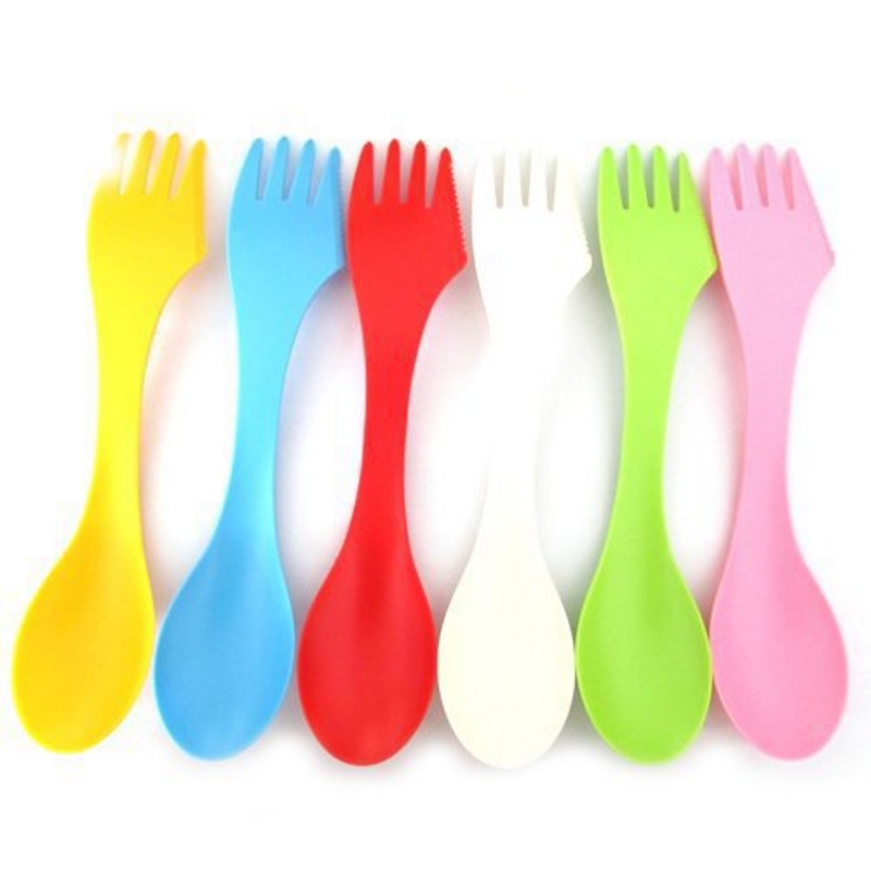 6PCS 3-in-1 캠핑 식기 세트 - 캠핑 하이킹  - Camping Cooking Cutlery Set 리뷰 및 가격