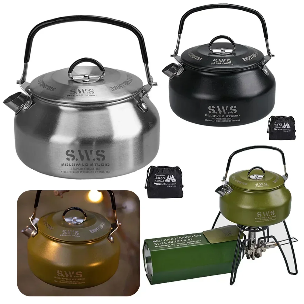 스테인레스 스틸 주전자 0.8L 휴대용 초경량 하이킹  - Camping Cooking Kettle 리뷰 및 가격