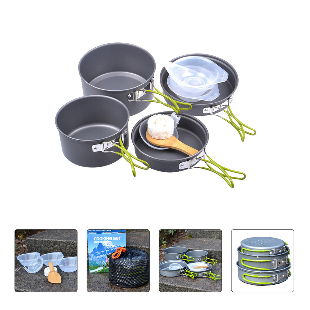 1세트 야외 캠핑 조리기구 세트 휴대용 알루미늄 냄비  - Camping Lightweight Cooking Pot 리뷰 및 가격