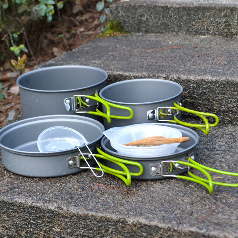 1세트 야외 캠핑 조리기구 세트 휴대용 알루미늄 냄비  - Camping Lightweight Cooking Pot 리뷰 및 가격