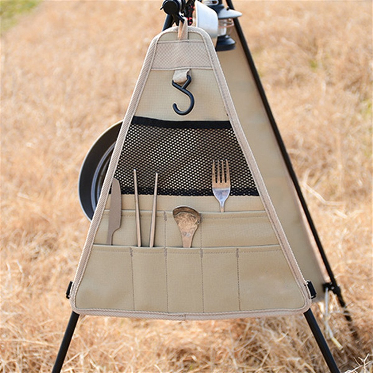 휴대용 캠핑 주방용품 정리 가방, 야외 요리를 위한 걸 - Camping Cooking Utensils 리뷰 및 가격