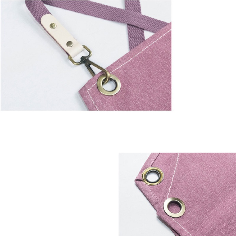 핑크 유니섹스 작업복, 캔버스 블랙 턱받이, 도구 주머 - Camping Cooking Apron 리뷰 및 가격
