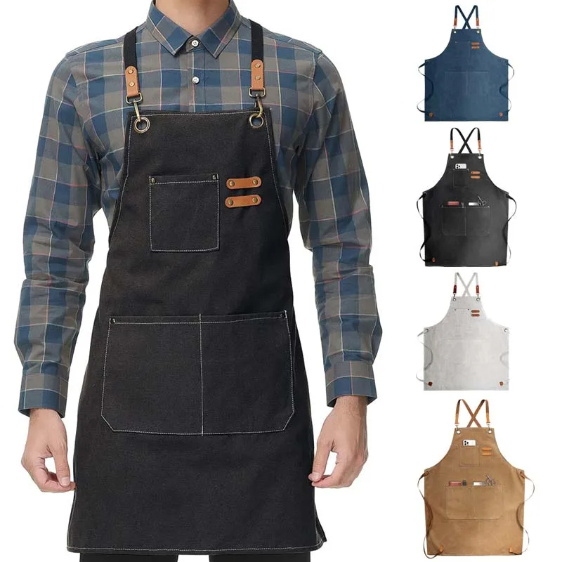 가정용 캔버스 앞치마, 오일 방지, 손 닦기 가능, 주 - Camping Cooking Apron 리뷰 및 가격