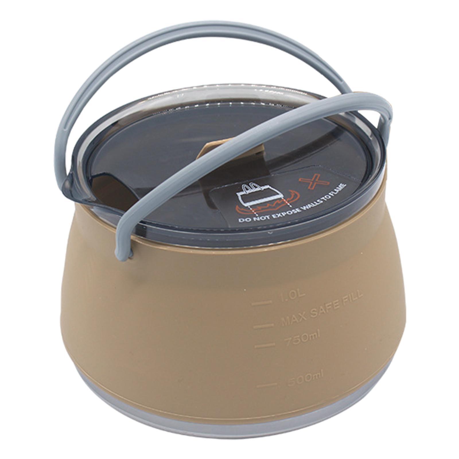 접이식 캠핑용 실리콘 조리용 냄비 여행용 접이식 주전자 - Camping Cooking Kettle 리뷰 및 가격