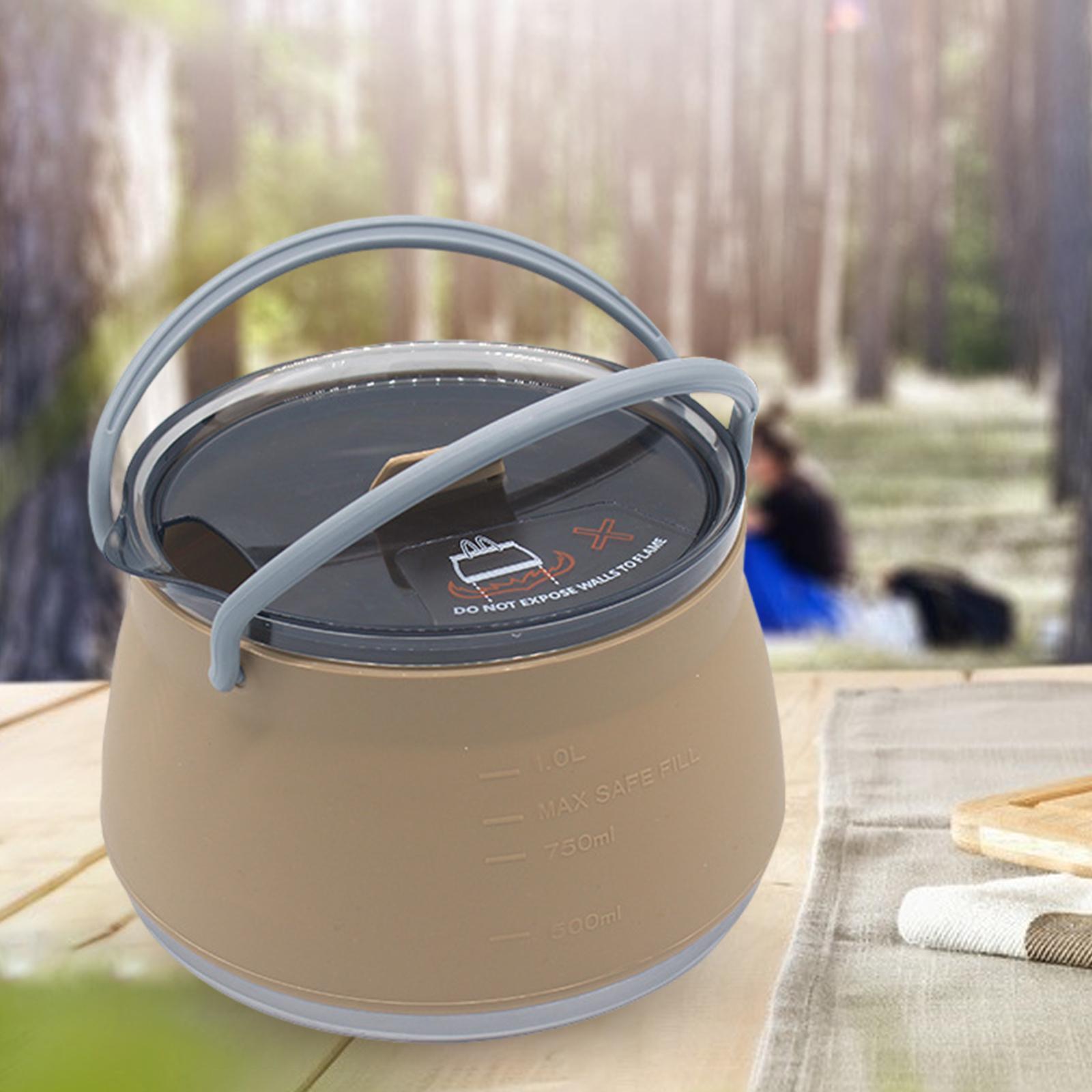 접이식 캠핑용 실리콘 조리용 냄비 여행용 접이식 주전자 - Camping Cooking Kettle 리뷰 및 가격
