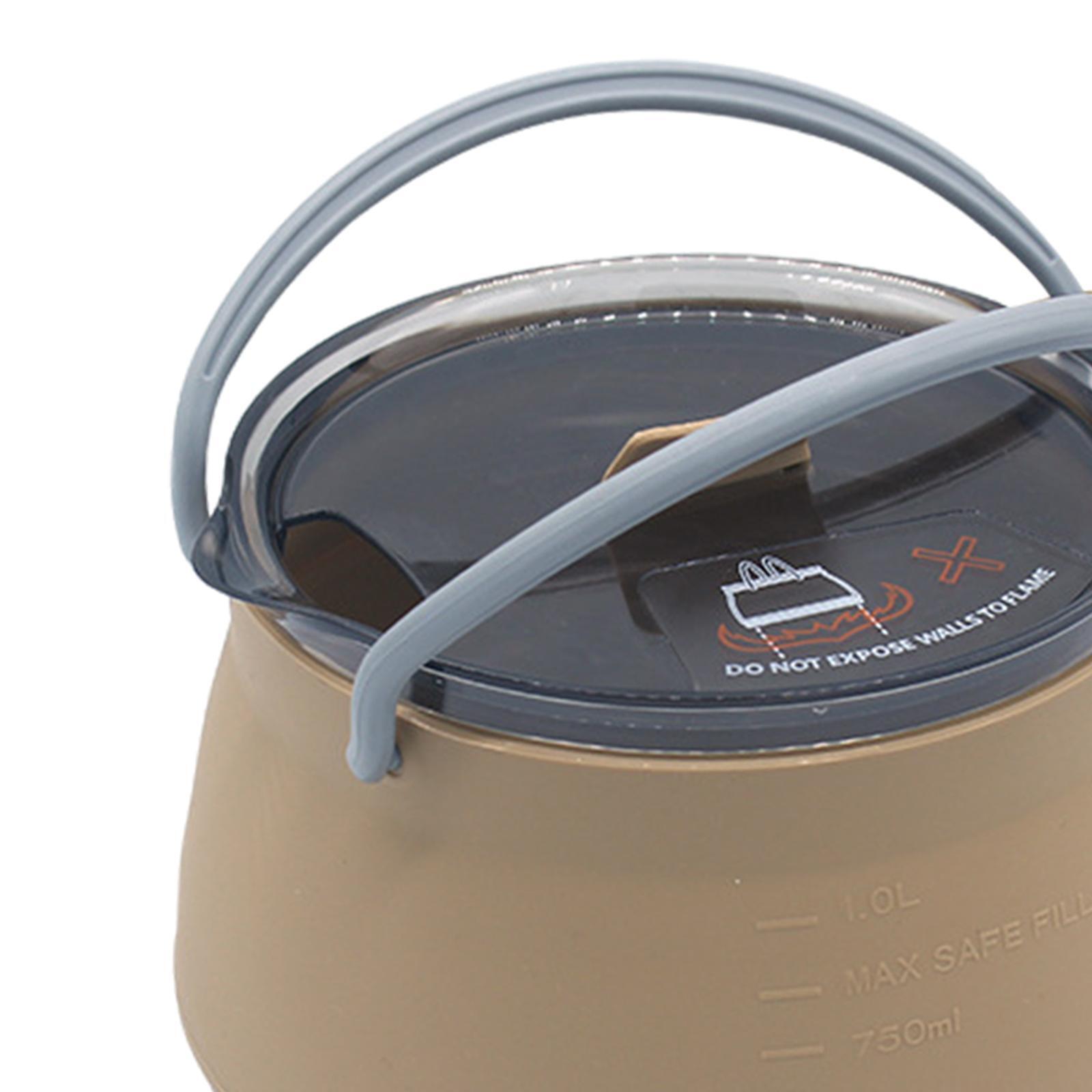 접이식 캠핑용 실리콘 조리용 냄비 여행용 접이식 주전자 - Camping Cooking Kettle 리뷰 및 가격