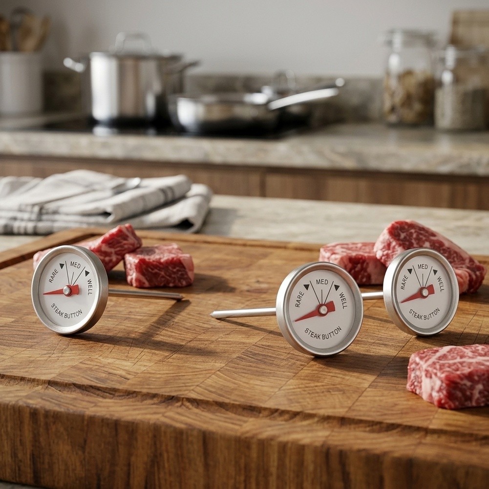 스테이크, 로스트 치킨, 돼지고기용 스테인리스 스틸 고 - Meat Thermometer Camp 리뷰 및 가격