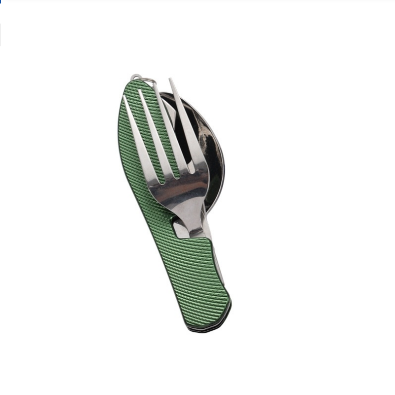 접이식 스테인리스 스틸 수저 세트, 일체형 휴대용 나이 - Camping Cooking Cutlery Set 리뷰 및 가격