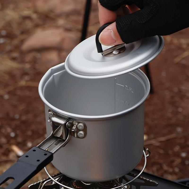 접이식 캠핑 냄비 700ml 알루미늄 합금 냄비 손잡이 - Camping Lightweight Cooking Pot 리뷰 및 가격
