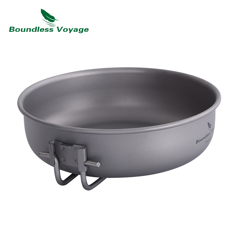 무한 항해 접이식 손잡이가있는 초경량 티타늄 프라이팬  - Camping Cooking Tin 리뷰 및 가격