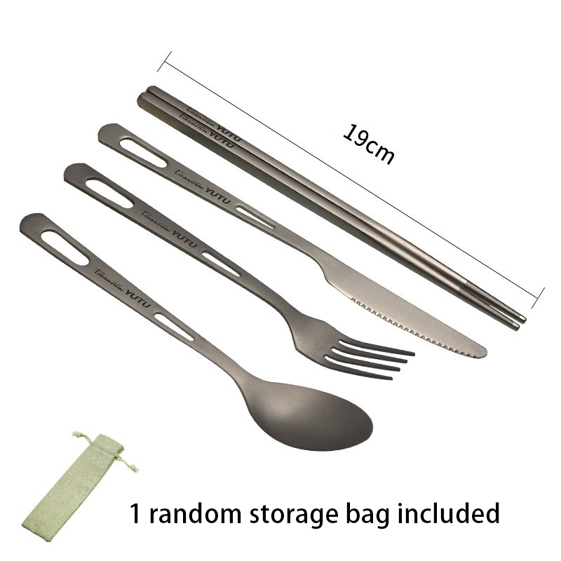 티타늄 식기 세트 캠핑 포크 스푼 젓가락 수저 세트 야 - Camping Cooking Cutlery Set 리뷰 및 가격