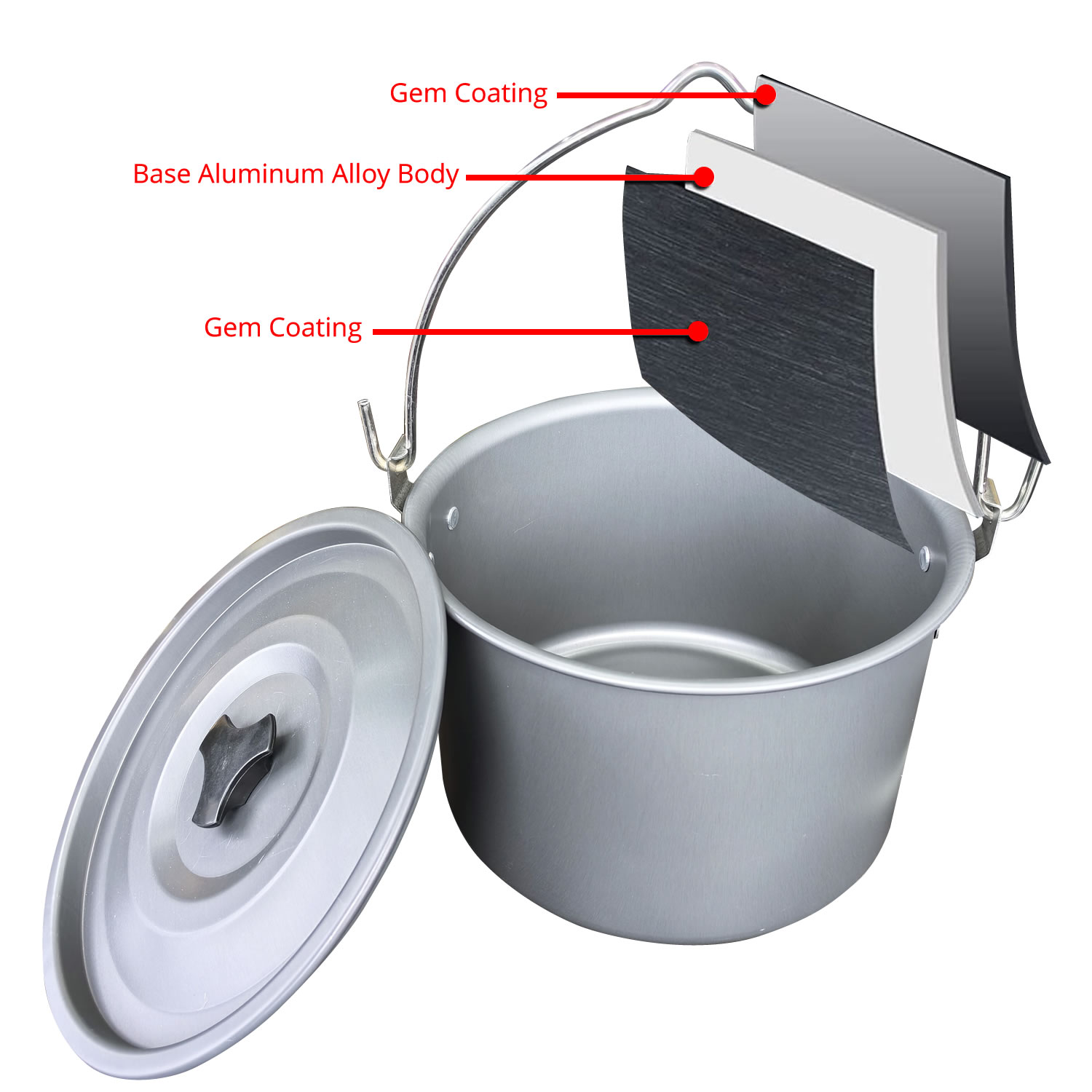 4L 야외용 걸이식 냄비 캠핑 피크닉 대형 수프 냄비  - Camping Hanging Cooking Pot 리뷰 및 가격