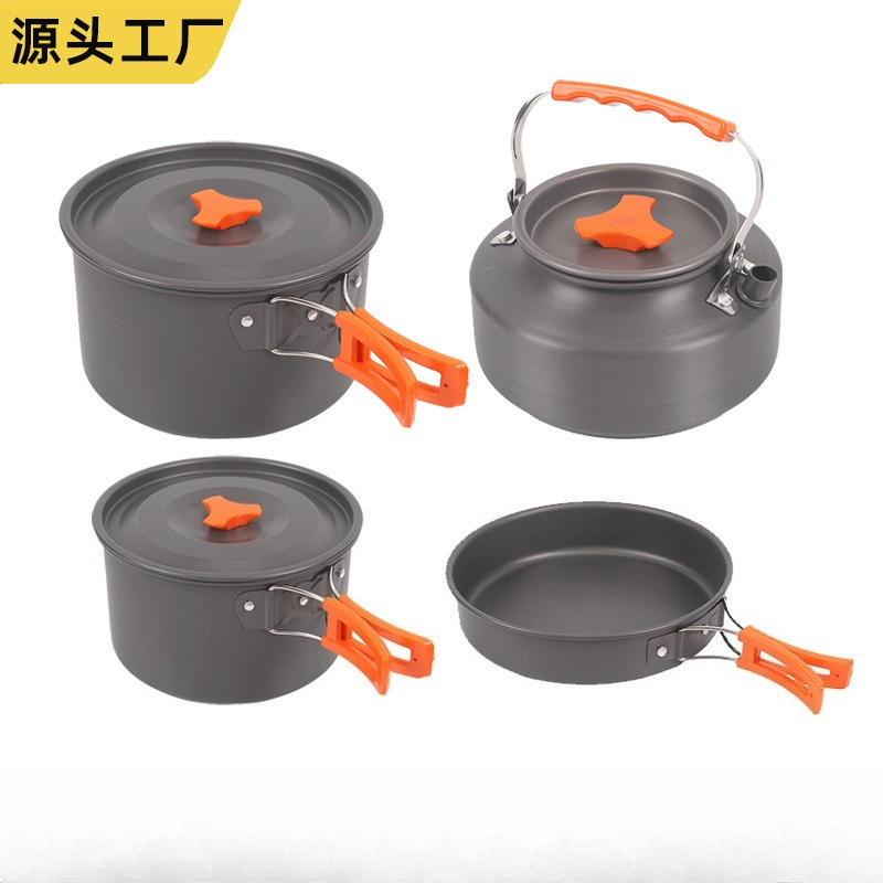 휴대용 야외 조리기구 세트 4종 캠핑 피크닉 바베큐 조 - Camping Cooking Kettle 리뷰 및 가격