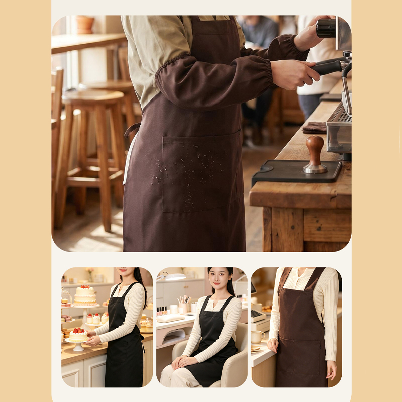 주머니가 있는 목 스트랩형 패브릭 앞치마, 요리, 공예 - Camping Cooking Apron 리뷰 및 가격