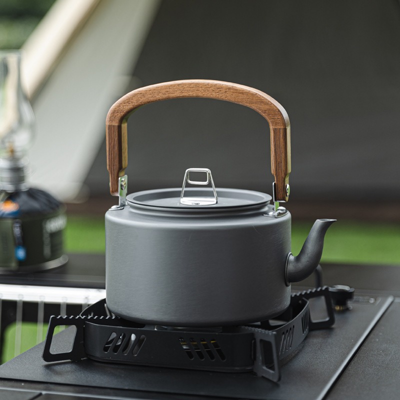 1.2L 경량 알루미늄 합금 캠핑 주전자(나무 손잡이  - Camping Lightweight Cooking Pot 리뷰 및 가격