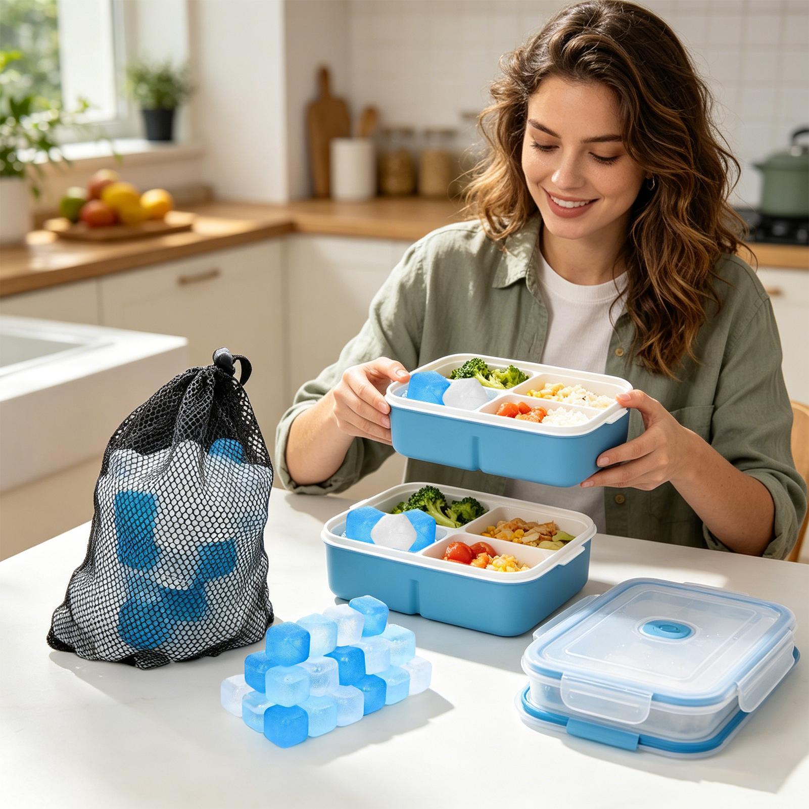 100개입 재사용 가능 아이스 큐브 BPA 프리 플라스 - Camping Cooking Utensils 리뷰 및 가격