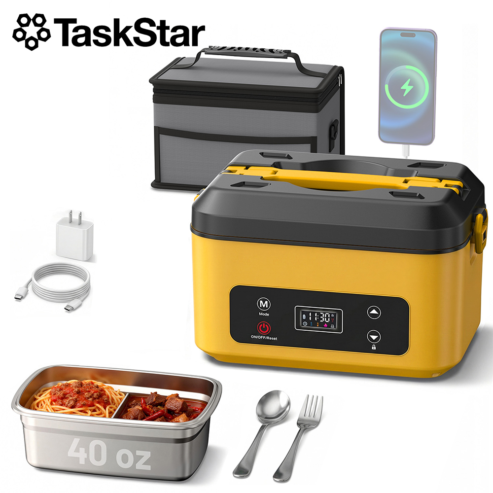 태스크스타 휴대용 가열 도시락 40온스 무선 누수 방지 - Camping Cooking Food 리뷰 및 가격