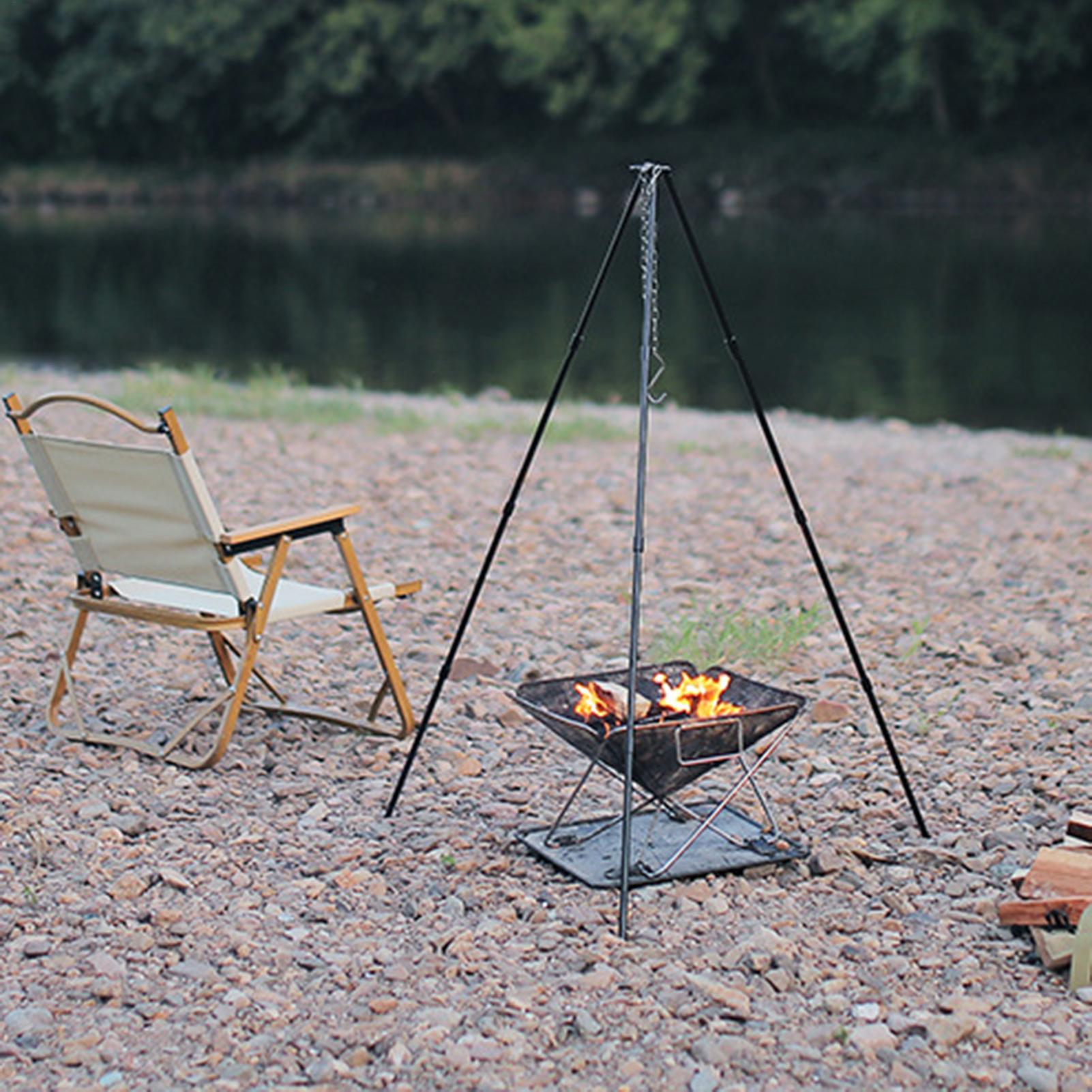 야외 대형 모닥불 삼각대 휴대용 캠핑 캠프파이어 요리  - Camping Hanging Cooking Pot 리뷰 및 가격