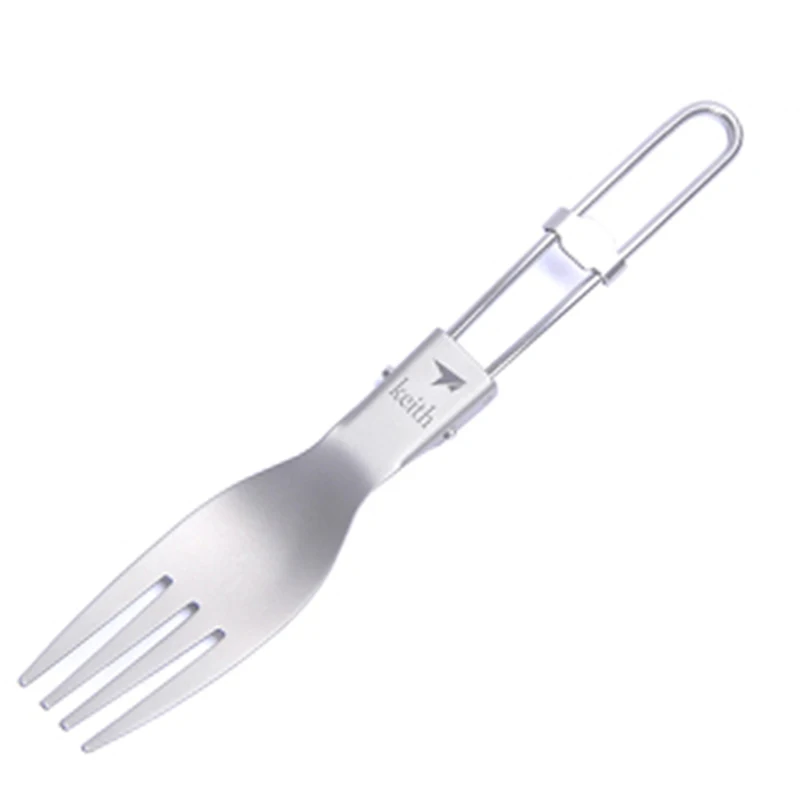 키이스 야외 티타늄 접이식 숟가락 스포크 나이프 포크  - Camping Cooking Cutlery Set 리뷰 및 가격