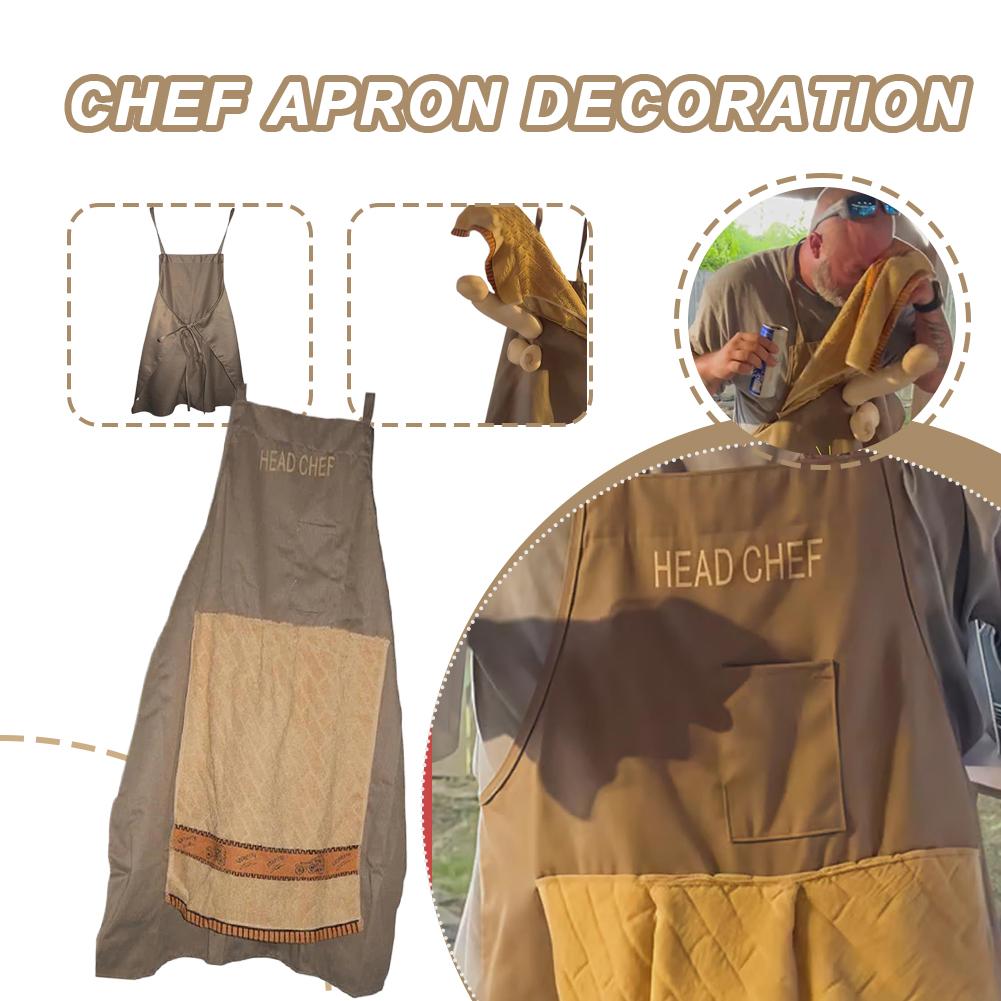 포켓 셰프가 있는 창의적인 장난용 앞치마, 남녀 요리사 - Camping Cooking Apron 리뷰 및 가격