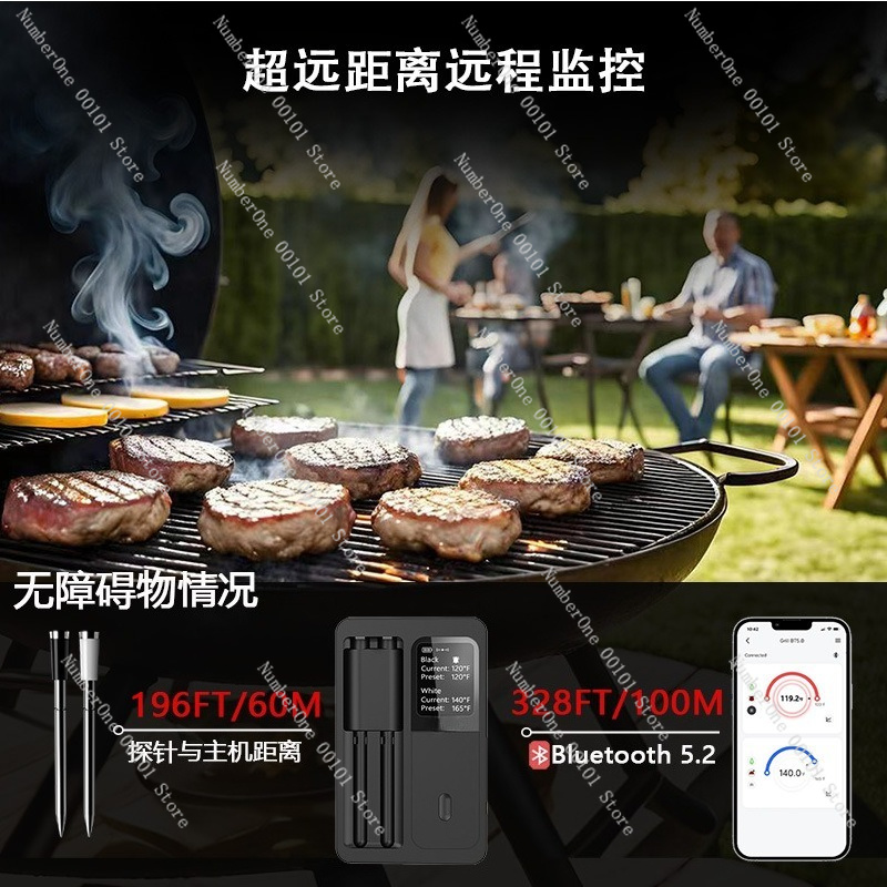 무선 블루투스 디지털 디스플레이 고기 온도계, 바베큐  - Meat Thermometer Camp 리뷰 및 가격