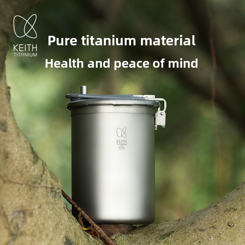 Keith  신제품 초경량 티타늄 압력솥 TI6302  - Camping Lightweight Cooking Pot 리뷰 및 가격