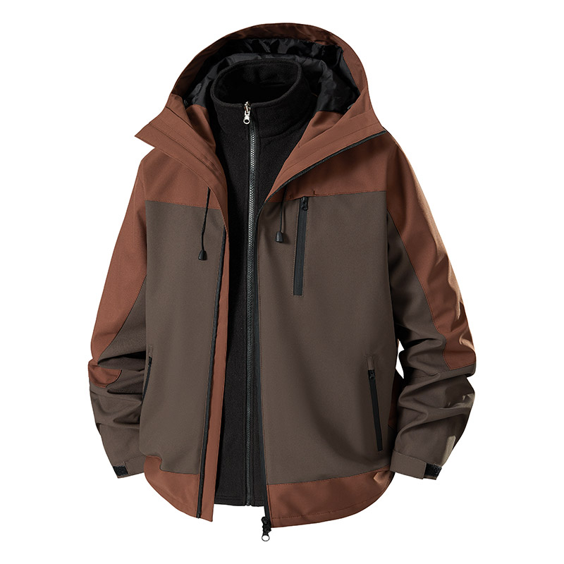 3-in-1 스플라이싱 남성 하이킹 재킷 방풍 방수 두 - Camping Cooking Windbreak 리뷰 및 가격