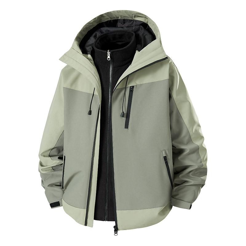 3-in-1 스플라이싱 남성 하이킹 재킷 방풍 방수 두 - Camping Cooking Windbreak 리뷰 및 가격
