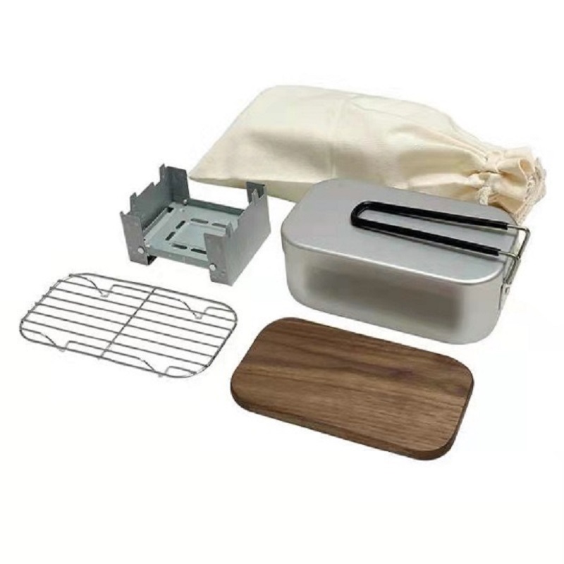 야외용 알루미늄 메스 키트, 스팀 랙 스토브 세트, 휴 - Camping Cooking Box Set 리뷰 및 가격