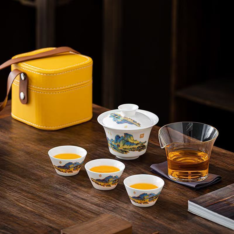 여행용 제이드 화이트 도자기 차 세트, 공푸 차 도구  - Camping Cooking Tin 리뷰 및 가격