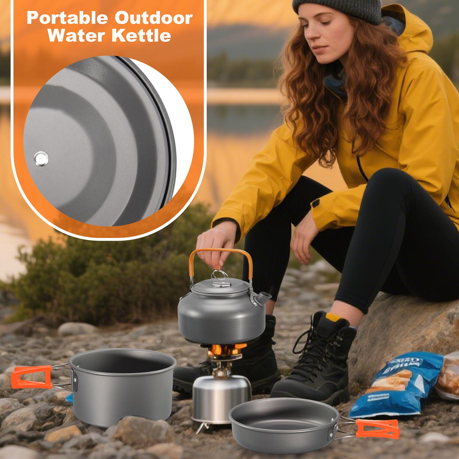 캠핑 조리기구 캠핑용 냄비 세트 논스틱 경량 냄비 팬  - Camping Lightweight Cooking Pot 리뷰 및 가격
