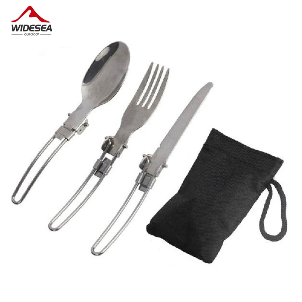 3개 1세트 휴대용 야외 캠핑 여행 피크닉 접이식 스테 - Camping Cooking Cutlery Set 리뷰 및 가격
