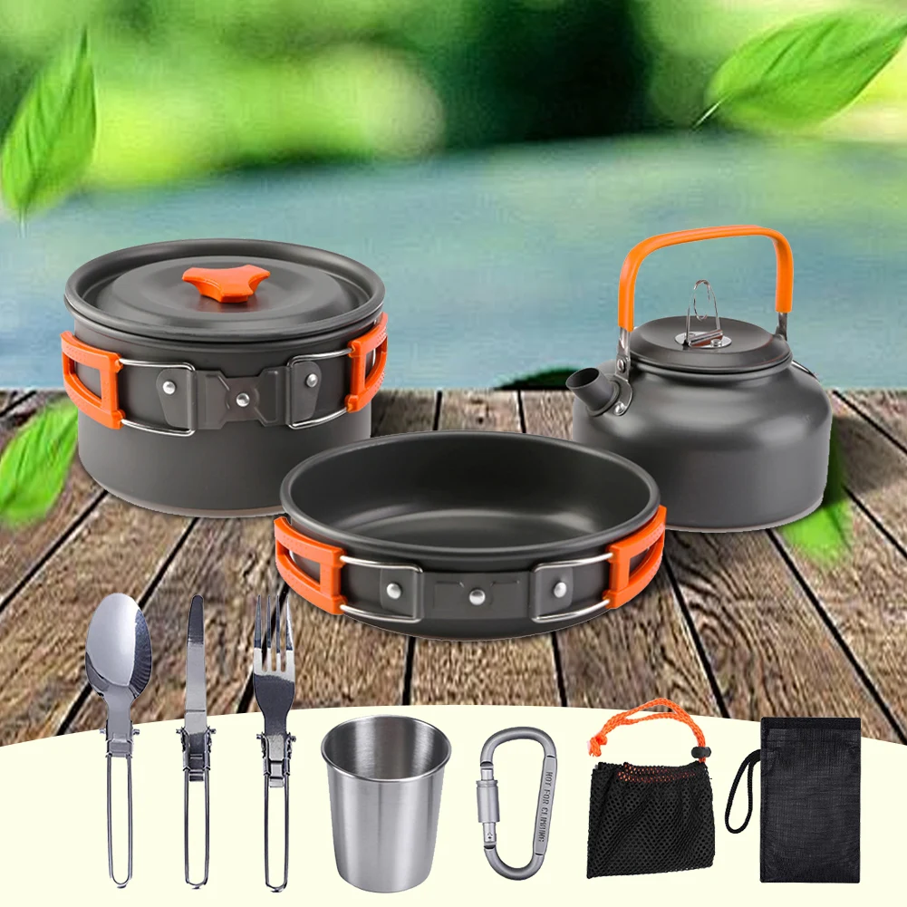 캠핑 조리기구 세트 주전자 냄비 프라이팬 휴대용 접이식 - Camping Cooking Kettle 리뷰 및 가격