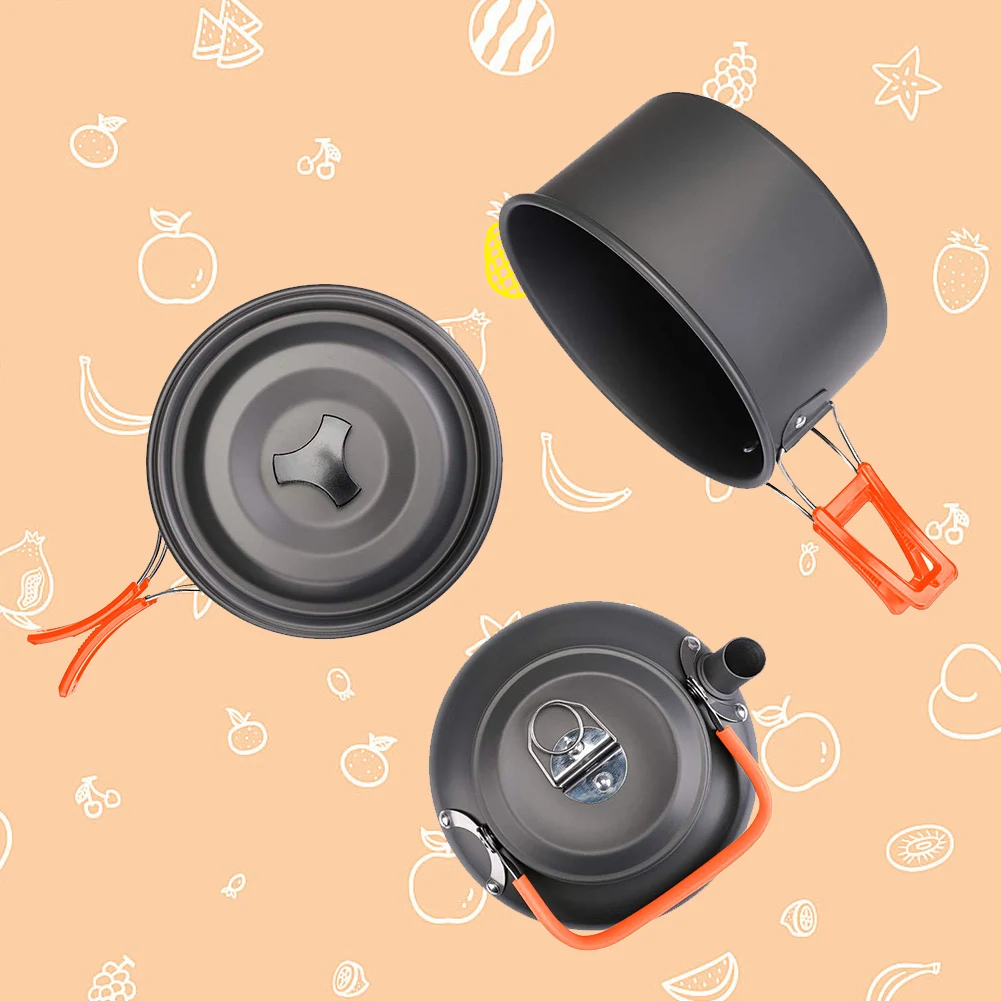 캠핑 조리기구 세트 주전자 냄비 프라이팬 휴대용 접이식 - Camping Cooking Kettle 리뷰 및 가격