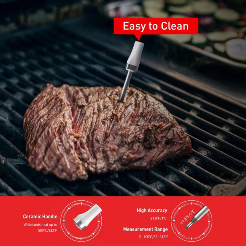 무선 블루투스 스마트 고기 온도계 SUS304 NTC  - Meat Thermometer Camp 리뷰 및 가격