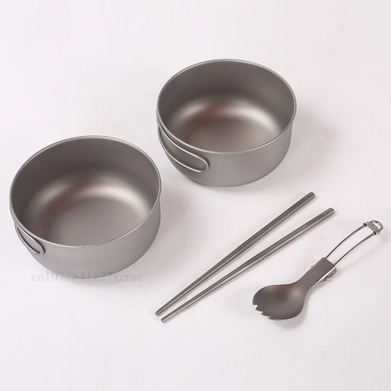 순수 티타늄 캠핑 조리기구 세트 500ml 600ml  - Camping Hanging Cooking Pot 리뷰 및 가격
